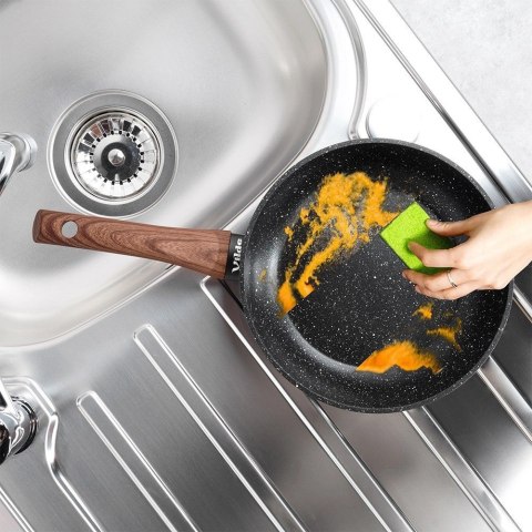 Patelnia Indukcja na Gaz Granitowa Nieprzywierająca Solidna VILDE 20 cm