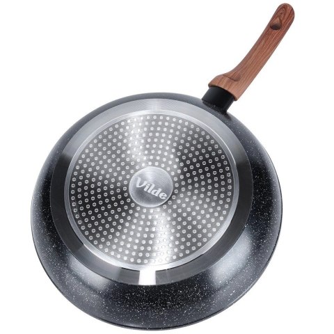 Patelnia Indukcja na Gaz Granitowa Nieprzywierająca Solidna VILDE 30 cm