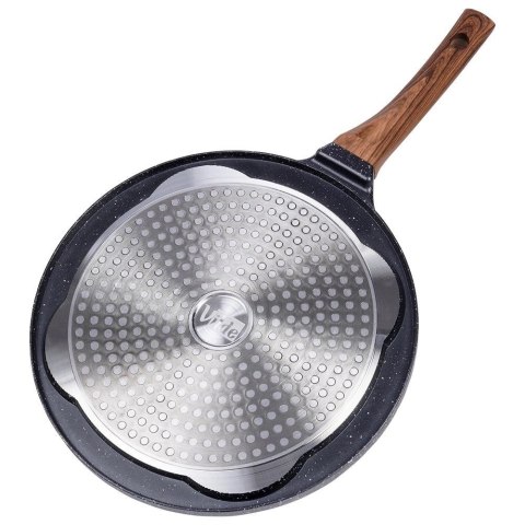 Patelnia do Jajek Placków Pancakes Granitowa 4 Otwory Solidna VILDE 26 cm