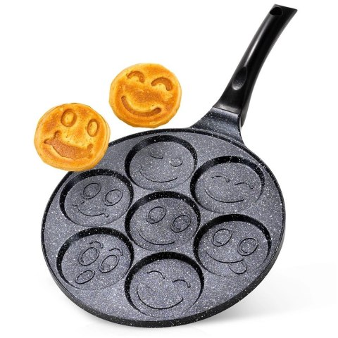 Patelnia do jajek granitowa 7 otworów BASIC LINE 26 cm