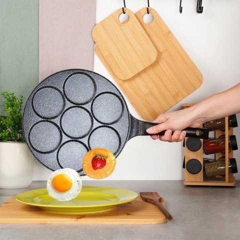 Patelnia do jajek granitowa 7 otworów BASIC LINE 26 cm