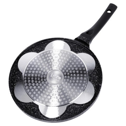 Patelnia do jajek granitowa 7 otworów BLACK LINE 26 cm