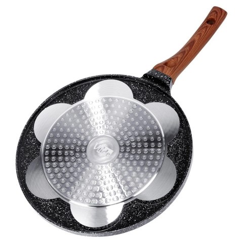 Patelnia do jajek granitowa 7 otworów BLACK&WOOD 26 cm