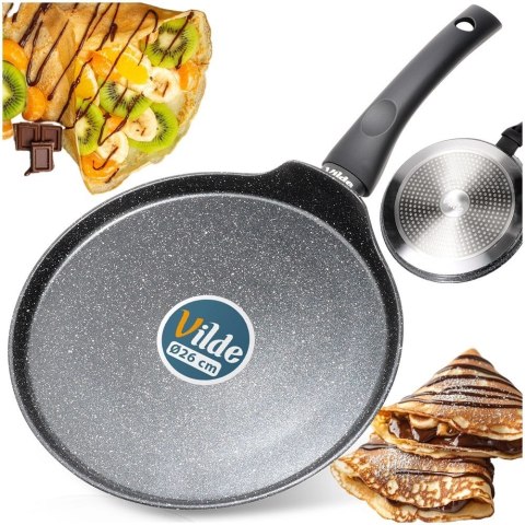 Patelnia do naleśników granitowa BLACK LINE 26 cm