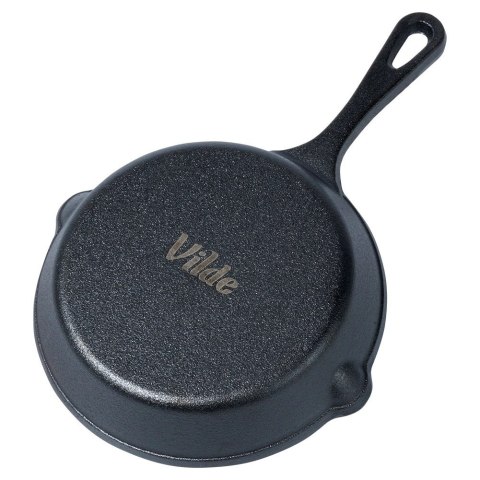 Patelnia na Gaz Indukcja Żeliwna z Nakładką Silikonową Solidna VILDE 20 cm