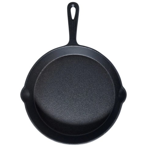 Patelnia na Gaz Indukcja Żeliwna z Nakładką Silikonową Solidna VILDE 25 cm