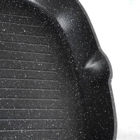 Patelnia na Gaz Indukcja do Grillowania Granitowa Kwadratowa VILDE 28x28 cm