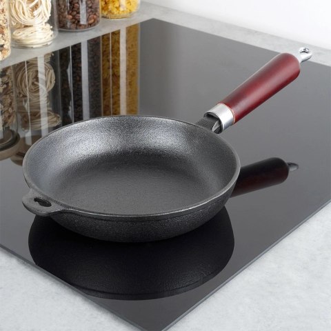 Patelnia Żeliwna Indukcja Gaz Grillowa na Ognisko Solidna Trwała VILDE 20cm