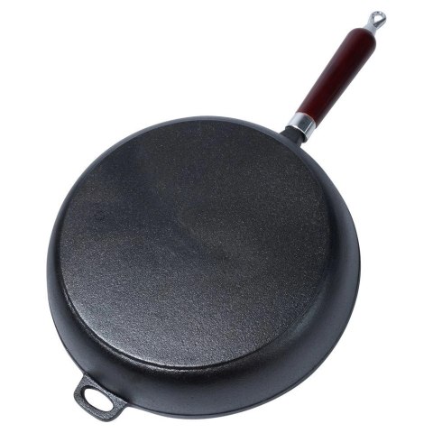 Patelnia Żeliwna Indukcja Gaz Grillowa na Ognisko Solidna Trwała VILDE 30cm