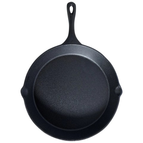 Patelnia na Gaz Indukcja Żeliwna z Nakładką Silikonową Solidna VILDE 30 cm