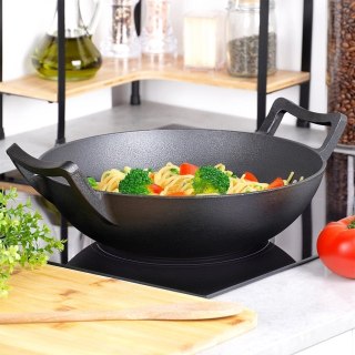 Patelnia wok żeliwna CAST LINE 32 cm