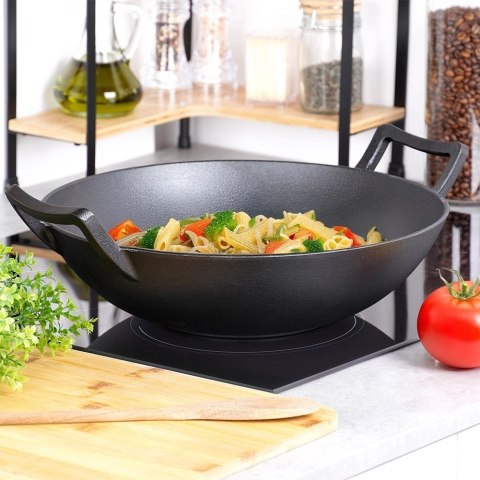 Patelnia wok żeliwna CAST LINE 36 cm