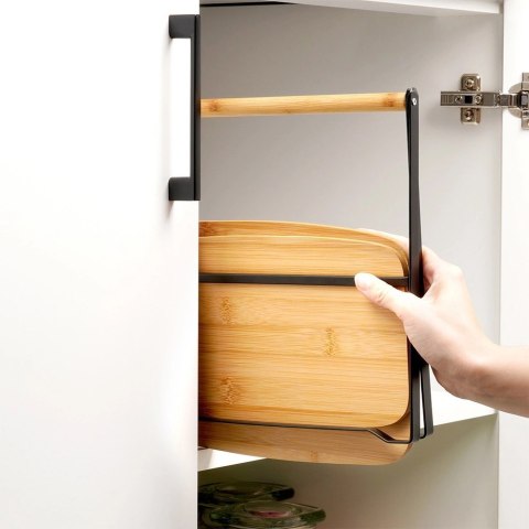 Patera bambusowa 2-piętrowa 28x20x27,5 cm