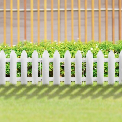 Płotek ogrodowy biały 20x15 cm 10 szt.