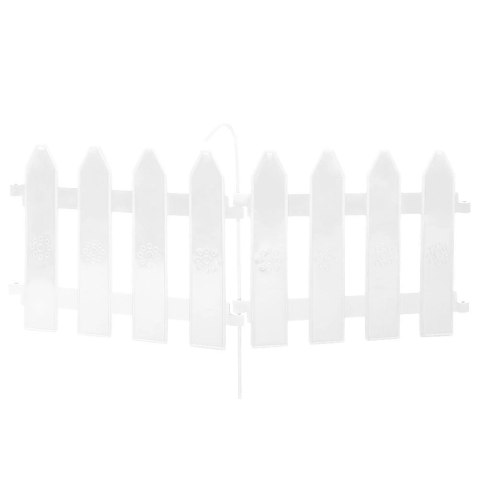 Płotek ogrodowy biały 20x15 cm 10 szt.