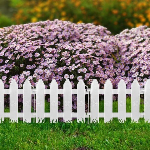 Płotek ogrodowy biały 20x15 cm 10 szt.