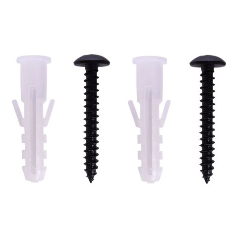 Półka Kuchenna z Wieszakami Metalowa Loft Czarna VILDE 41 x 12 x 25,5 cm