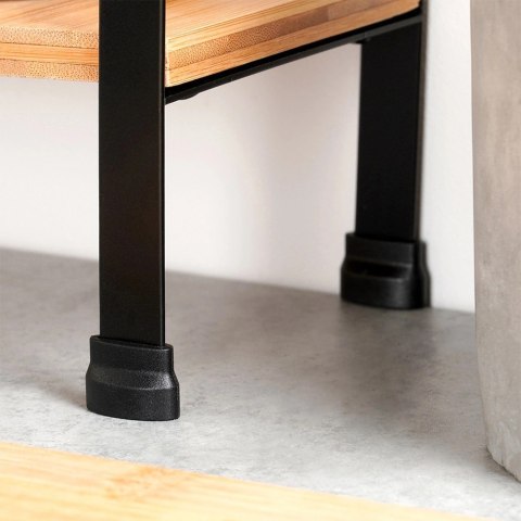 Półka kuchenna drewniana narożna 2-poziomowa 29,5x29,5x33,5 cm