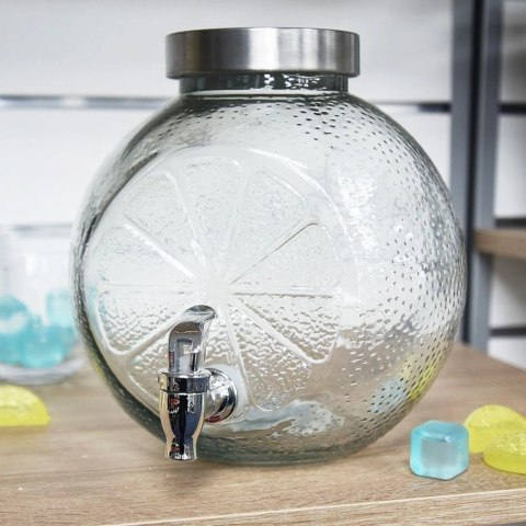 Słój Dozownik Dyspenser do Napojów Soku z Kranikiem Szklany ORION 5,4 L