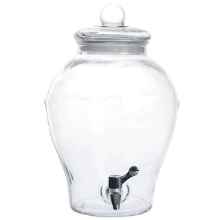 Słój Dozownik do Napojów z Kranikiem Szklany Zamykany Solidny ORION 6,5 L