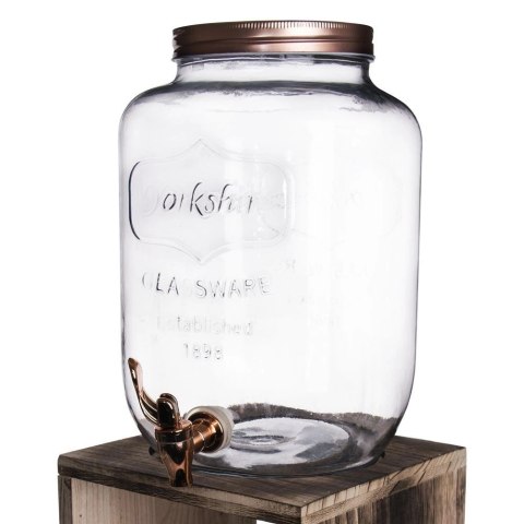 Słój Dozownik do Napojów z Kranikiem Szklany Zamykany Solidny ORION 8,8 l