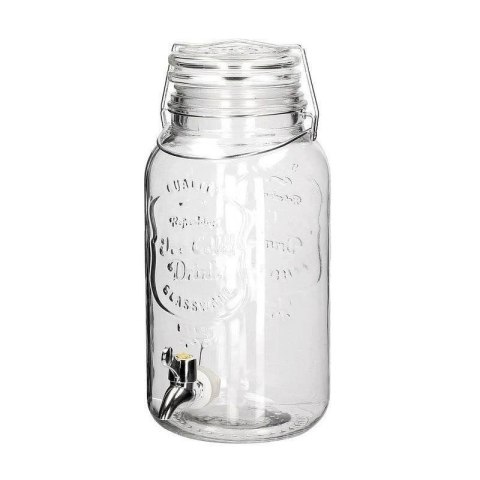 Słój do napojów z kranikiem szklany 4 l