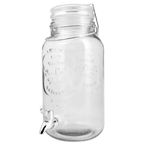 Słój do napojów z kranikiem szklany 4 l