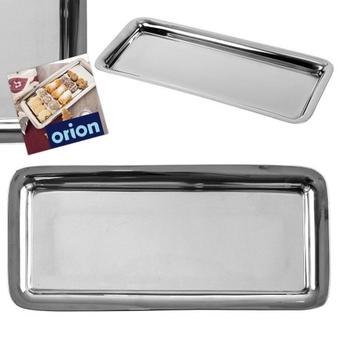Stalowa Taca do Serwowania Przekąsek Ciastek ORION