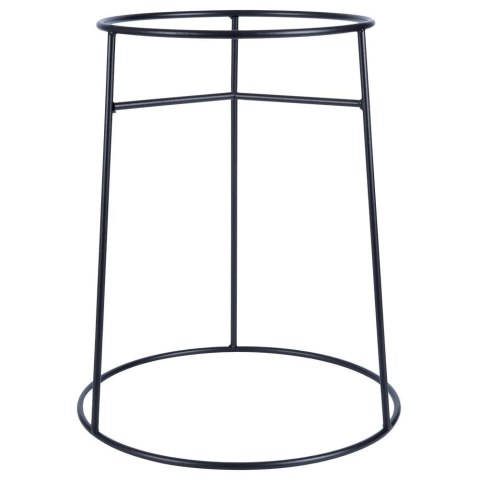 Stojak na Doniczkę Metalowy Czarny Dwustronny Dekoracyjny 45x53 cm VILDE