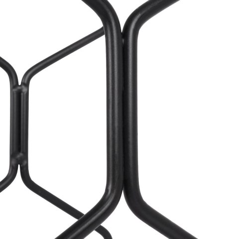 Stojak na Wino Metalowy Czarny 8 Butelek Dekoracyjny VILDE 23x48 cm