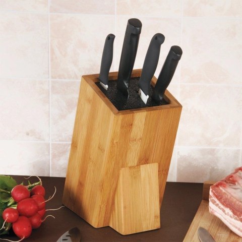 Stojak na noże bambusowy