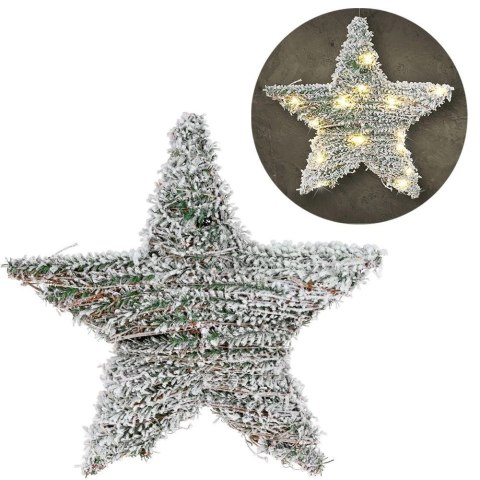 Stroik Gwiazda Ozdoba Świąteczna Świecąca 30 LED Wisząca Solidna VILDE 40cm