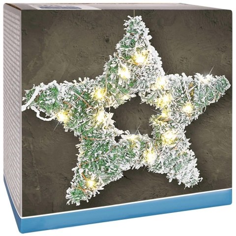 Stroik Gwiazda Ozdoba Świąteczna Świecąca 40 LED Wisząca Solidna VILDE 58cm