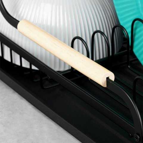 Suszarka do Naczyń na Talerze Sztućce 2-Poziomowa Czarna VILDE 48,5 x 32 cm