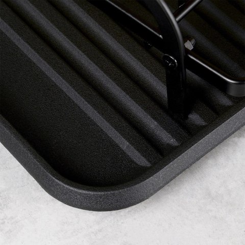 Suszarka do Naczyń na Talerze Sztućce 2-Poziomowa Czarna VILDE 48,5 x 32 cm