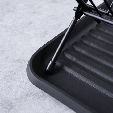 Suszarka na Naczynia Ociekacz do Naczyń Czarna VILDE 45 x 32 x 25,5 cm