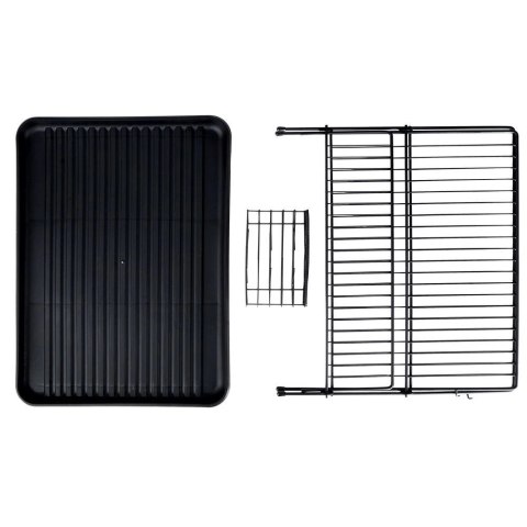 Suszarka na Naczynia Ociekacz do Naczyń Czarna VILDE 45 x 32 x 25,5 cm