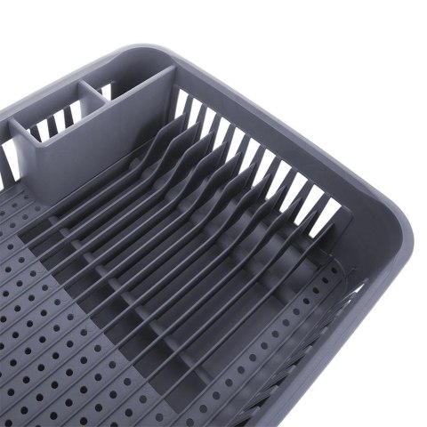 Suszarka na Naczynia Talerze Pojemna Szara ORION 43,5 x 32 x 12 cm