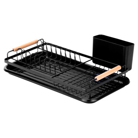 Suszarka na naczynia czarna RADKA 43x23,5x9,5 cm