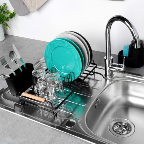 Suszarka na naczynia czarna RADKA 43x23,5x9,5 cm