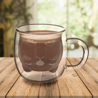 Szklanka Termiczna z Podwójną Ścianką do Kawy Kotek ORION 270 ml