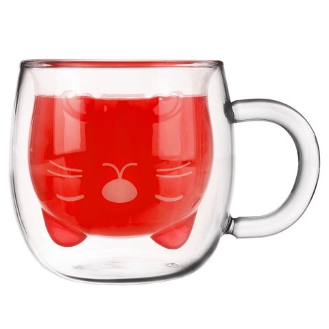 Szklanka Termiczna z Podwójną Ścianką do Kawy Kotek ORION 270 ml