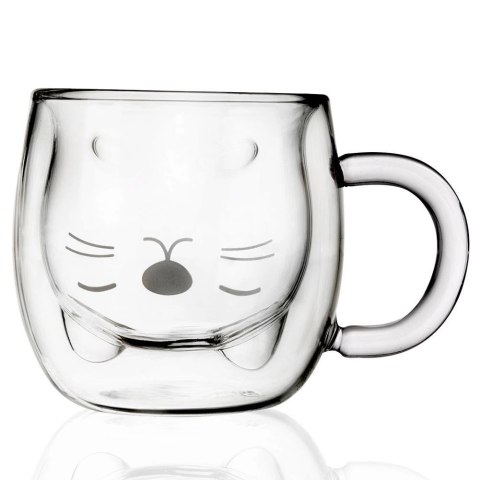 Szklanka Termiczna z Podwójną Ścianką do Kawy Kotek ORION 270 ml