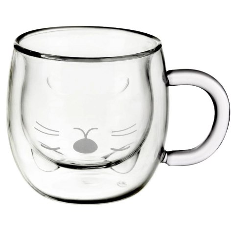 Szklanka Termiczna z Podwójną Ścianką do Kawy Kotek ORION 270 ml