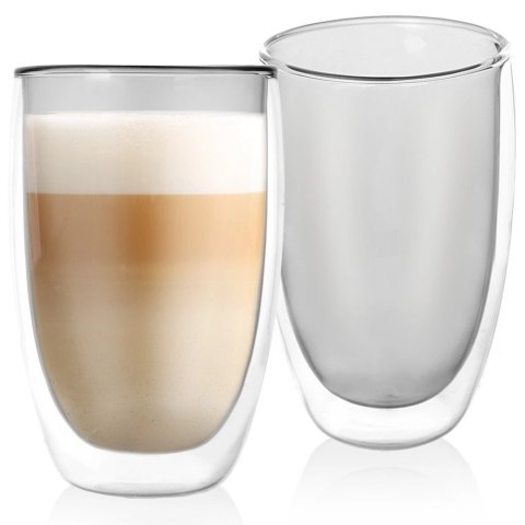 Szklanki Termiczne z Podwójną Ścianką do Kawy Latte ORION 460 ml 2 szt.