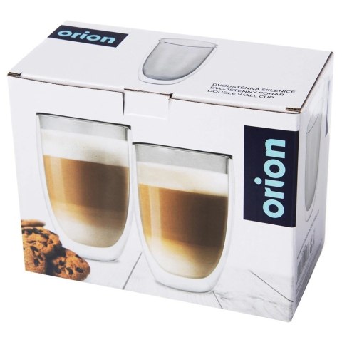 Szklanki Termiczne z Podwójną Ścianką do Kawy Latte ORION 460 ml 2 szt.