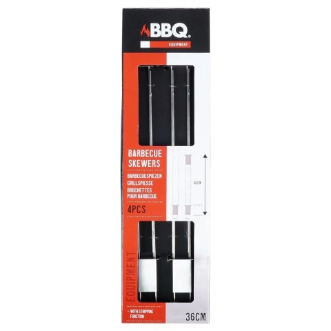 Szpikulce do Szaszłyków Stalowe Podwójne 36 cm 4 szt.