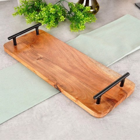 Taca do Serwowania Podawania Przekąsek Przystawek Drewniana VILDE 40x15,5cm