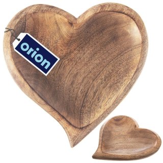 Talerz Taca Deska do Serwowania na Przekąski Drewniany ORION 20 x 21 cm