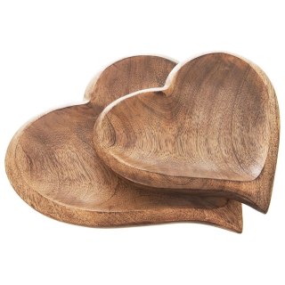 Talerz Taca Deska do Serwowania na Przekąski Drewniany ORION 20 x 21 cm